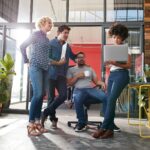 multiracial group of designers meeting in modern o pdkdt2p